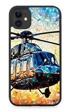 Buntglas Design Hubschrauber