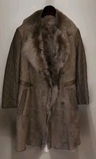 Ventcouvert, Lammledermantel ,Schaffell,36 ,taupe,irre schön und warm