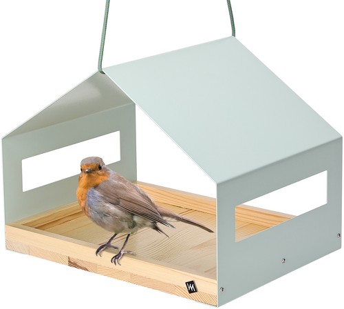 Vogelhaus holz metall zum - holz,
