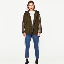 ZARA TRAFALUC MILITARY PARKA