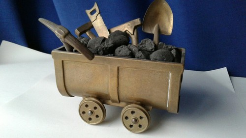 Bergbau förderwagen bronze - förderwagen,