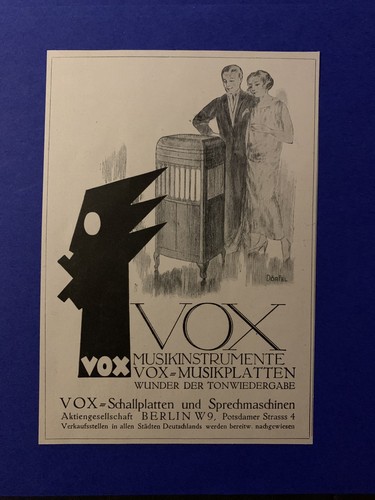 1924 vox musikinstrumente - vox,