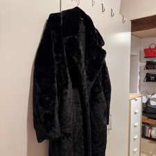 H&M Mantel schwarz flauschig