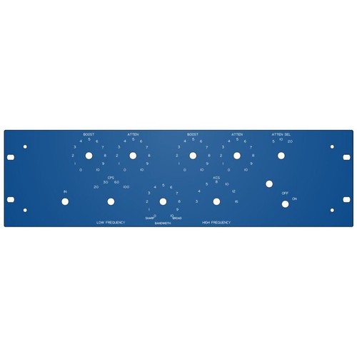 Pultec eqp1a frontpanel - pultec, diy