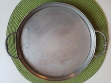Zinn  Platte Tablett, alt, mit