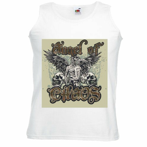 Tank top angel skull - tank,