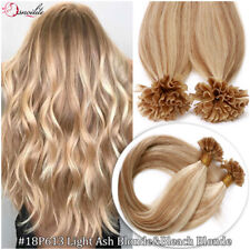 300 Strähnen Keratin Bonding Remy Echthaar Extensions Haarverlängerung Dick 150g