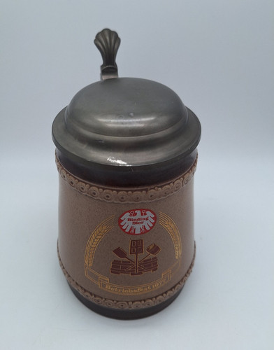 Bierkrug zinndeckel binding - bierkrug,