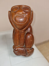 Handgeschnitzter alter Holzaffe. ca 25 cm