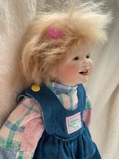 Berit blond * U. E. Korinth * Künstlerpuppe 45 cm * Porzellan Repro Handarbeit