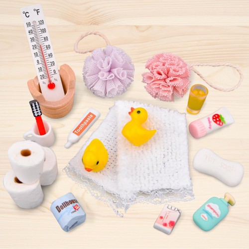 Miniatur puppenhaus badezimmer - miniatur,