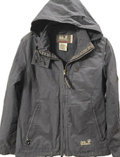 Jack Wolfskin Damenjacke Urban Outdoor, Gr. 40 (M), blau – mit Kapuze