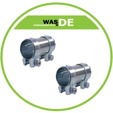 2 Stück Auspuff Doppelschelle