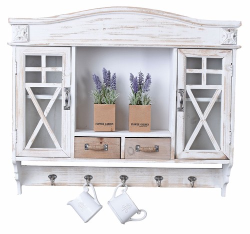Wandvitrine shabby chic - wandvitrine,