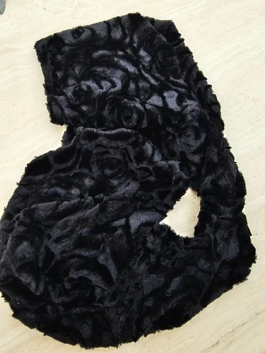 Loop schal schwarz kunstpelz - loop,
