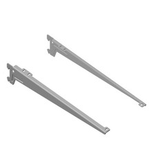 10300-00037= Winkelträger Li+Re T 280 mm weißalu RA 50 Element System Konsolen