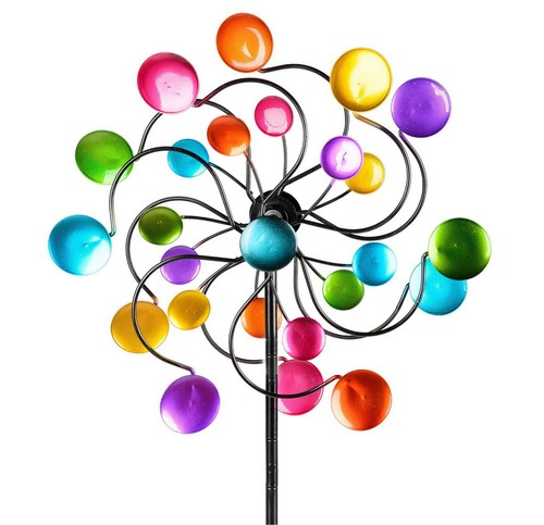 Gartenstecker doppel windrad - gartenstecker,