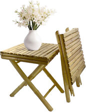 Beistelltisch Bambus Kaffeetisch klappbar Klapptisch Campingtisch Blumenhocker