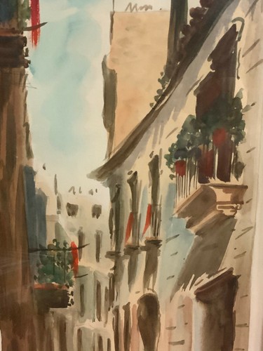 Aquarell strassenansicht - aquarell,