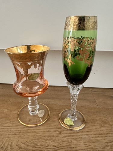 Kristallgläser vintage murano - kristallgläser,