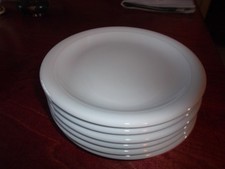 Thomas Trend weiß  6 Dessert-Kuchen-Frühstücksteller, sehr schöner  Zustand