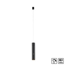AKKU LED Pendelleuchte schwarz