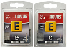 2x 1000 Novus Tacker Nägel Typ E 14 mm 14mm Tackernägel Tackerklammern 044-0073