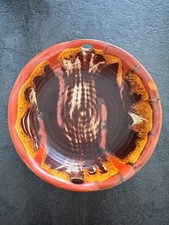 Schale 50er Jahre  Herbst Orange Retro Vintage Keramik