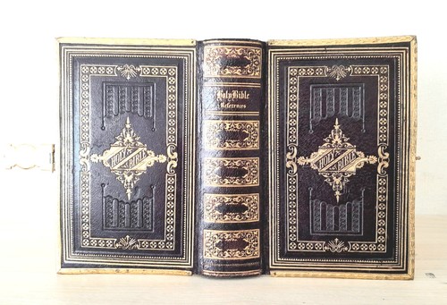 Stunning antique holy bible - antique,
