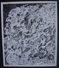 Zeichnung Tinte Komposition