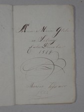 Alte deutsche Handschrift - kleines Notizbüchlein Tusche - 1822