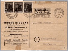 Berlin 1 auf Brief mit