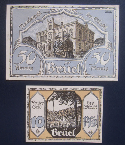 Notgeld reutergeld stadt - notgeld, ,reutergeld
