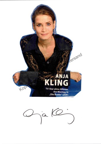 Original autogramm anja - autogramm, kling