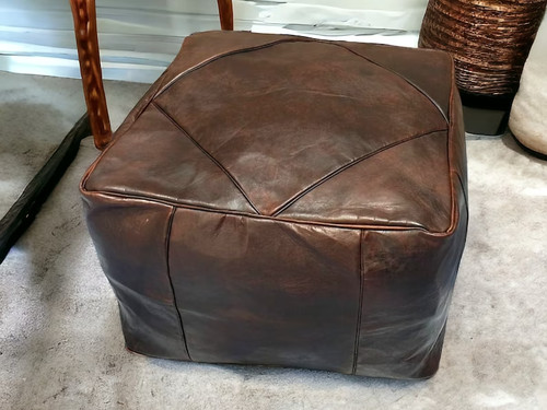 Pouf marokkanisch aus leder - pouf,