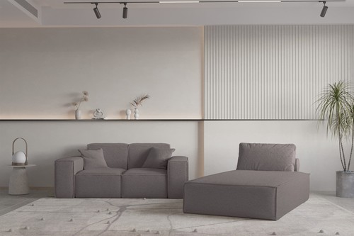 Sofa set teilig sezlong und - sofa,