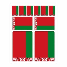 10 Stück Flaggen Aufkleber