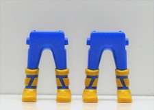 2 x BEINE HELLBLAU SCHNÜRUNG STIEFEL OCKER PLAYMOBIL > Garde Wikinger Ritter B57