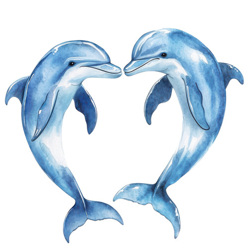 Wandtattoo aufkleber delphin - wandtattoo,