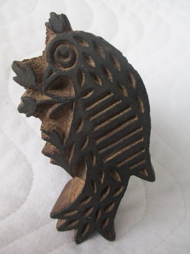 Antiker holzstempel vogel - antiker,