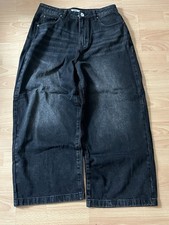 Schwarze Baggy Jeans
