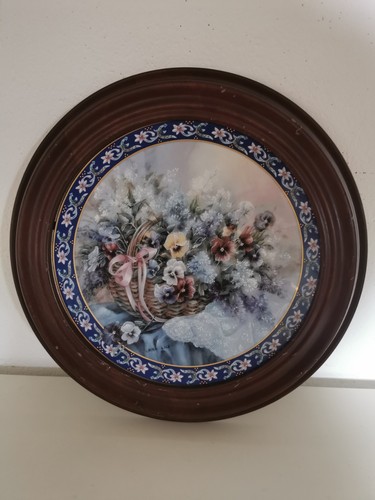 Wandteller porzellan blumen - wandteller,