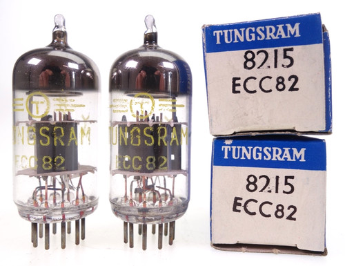 Ecc82 12au7 tungsram pair - =,