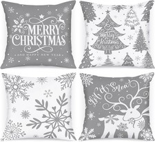 Lanpn 4 Stück Weiß und Grau