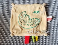 AOK Schmusetuch Kuscheltuch Drache Frosch Schildkröte JOLINCHEN braun