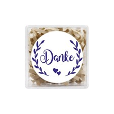 24x Danke Aufkleber 4cm -