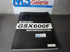 Suzuki GSX 600 F Werkstatthandbuch Wartungsanleitung Reparaturanleitung Model 98