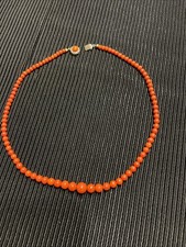 Antike Lachskoralle Kette