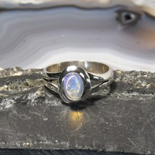 Edel Opal Ring, 925er Silber