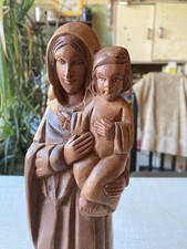 Holzskulptur Maria mit